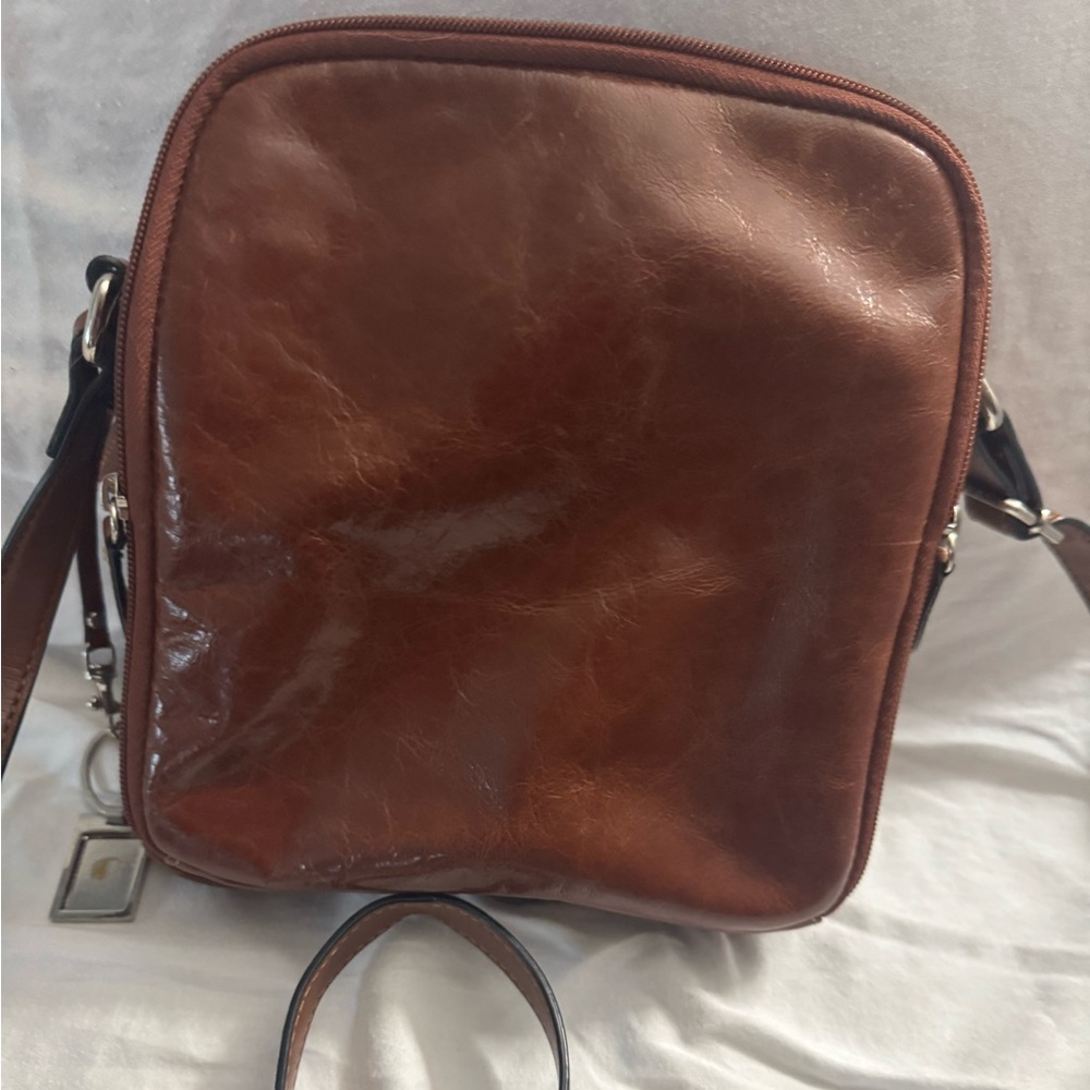 Giani Bernini Brown Leather Crossbody Bag